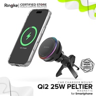 RINGKE® PELTIER Qi2 25W MAGNETIC CAR CHARGER MOUNT Wireless MagSafe PixelSnap Strong Magnet Charging