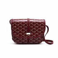 GOYARD Belvedere 郵差包 - 小號酒紅