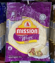 mission wrap แผ่นแป้งตอติญ่า แป้งแรป 1 แพ็ค มี 8 แผ่น