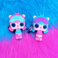 Bộ Tóc Giả Màu Sắc Dễ Thương 3 Trong 1 Y2K Phụ Kiện Tóc Nữ Tính Thời Trang Dây Buộc Tóc Cỡ Nhỏ Kẹp T