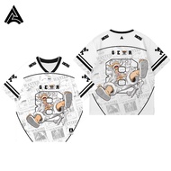 Unisex Streetwear Oversize Number Dryfit Brazil Retro Vintage Hockey Boxy Fit Jersey T-Shirt Retro J
