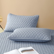 SUNLIGHT HOME 1 Cặp vỏ gối chống nước màu trơn 2 chiếc vỏ gối Chất lượng cao vỏ gối thoáng khí