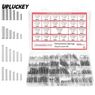 UPLUCKEY 300PCS/box Compression Spring Assortment Kit, with 23 Sizes DIY Tools Small Springs, 304 St