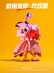 Building Blocks Digimon Agumon Gabumon Juon Assembly Model Figurine Ornament Toy Gift