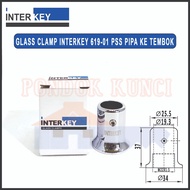 Glass Clamp Connector Pipe To Wall INTERKEY Connector 619-01