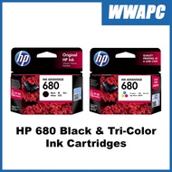 HP 680 Combo / HP 680 Black (680K) and Color (680C) Combo Original Ink Advantage Cartridge for 1115 2130 2135 3630 2676