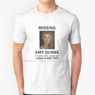 Amy Dunne Missing Poster T Shirt 100% Cotton Gone Girl Movie Amy Dunne Nick Margo Ben Affleck Rosamu