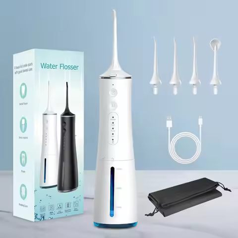 Ultrasonic Tooth Flosser Dental Flossers with Detachable Water Tank Water Flosser Teeth Cleaning Mac