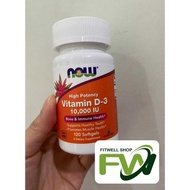 NOW FOOD VITAMIN D3 10000 IU - Vit D D-3 10000IU 120 Softgels