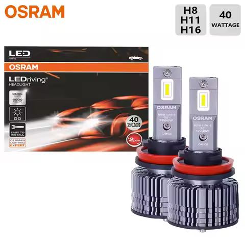 OSRAM H11 XLZ Automotive LED Bulb 12V 40W 6000K Bright White Super Bright Auto Headlight(1Pair)