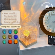 3D Desk Night Light Ripple Flame Shape Bedroom Decor Creative Decoration Meaningful Gift