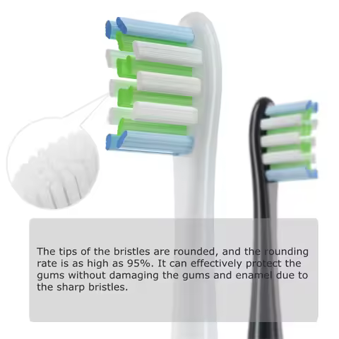 5Pcs Toothbrush Heads For Oclean Flow/X/ X PRO/ Z1/ F1/ One/ Air 2 /SE Brush Heads Soft DuPont Sonic