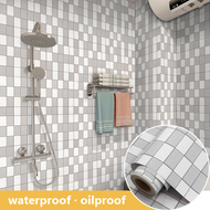 Cải tạo phòng tắm tự dính giấy dán tường chống ẩm chống nước hình dán tường Miếng Ốp Nhà bếp chống d