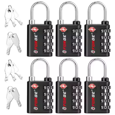 Dual-Opening: Key or Combination Lock TSA Approved Lock for Luggage Pelican case Travel Gym School L
