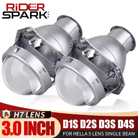 3 inch H7 Xenon Projector Lens For Hella 3R Headlights Retrofit Kit Single Low Beam Auto Lamp H7 D2S
