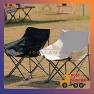 Kerusi bulan lipat khemah Camping Folding Moon Chair Steel Pipe Bracket 90kg Bearing Outdoor Ultrali