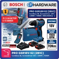 Bosch PRO GSR18V-52 Cordless BL Screwdriver 18V | 13MM | 70NM | Replace GSR180-LI [ GSR18V52 ]