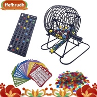 Deluxe Bingo Game Set with 6 Inch Bingo Cage, Bingo Master Board,75 Colored Balls , 50 Bingo Cards, 