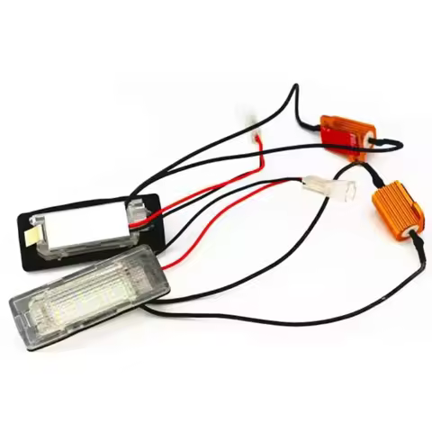 2pcs LED License Plate Light For VW Golf V Plus Jetta VI Passat 3C B6 B7 Polo 6R Sharan II Touran 1T