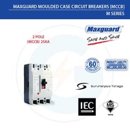 Maxguard 2P MCCB - MOULDED CASE CIRCUIT BREAKERS 2 Pole 25KA + shunt trip [MCCB-M63L] 20A-32A-40A-50