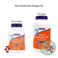 ✅✅✅ Now Foods, Ultra Omega, 3-D, 600 EPA / 300 DHA, 90 / 180 Fish Softgels (Omega 3 D, 3D, D, D3) On