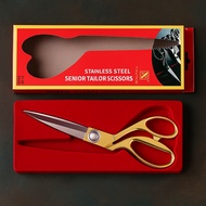 Fabric Cutting Scissors - 9.5 inch Gold Handle for Tailors, Convection, Tailors