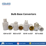 *LOCALSELLER* 2/4 PCS G24/B22/GU10 to E27 | E27 to B22 Bulb Base Converter Adapter