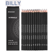 BILLY Sketch Pencil Set, Smooth Writing HB 2H 4H B 2B 3B Graphite Pencil, School Supplies 4B 5B 6B 7