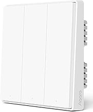 AQARA Smart Wall Switch D1 (No Neutral, Single Rocker) (3 Gang)