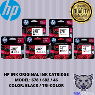 HP INK 46/678/682 - BLANK / TRI-COLOR ORIGINAL INK CATRIDGE