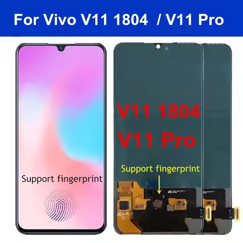 6.4 inch For Vivo V11 Pro LCD Display Touch Screen For vivo x21s V11 1804 Digitizer Assembly Replace