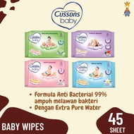 Cussons Baby Wipes 45s Buy1 Get2 - Baby Wet Wipes - Baby Diaper Changing Wipes - Baby Wipes