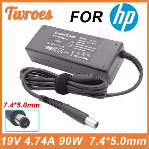 Laptop Adapter Charger 19V 4.74A 90W 7.4*5.0mm For HP Probook 4440s 4535s 4530S 4540S 6470b 6475b 65