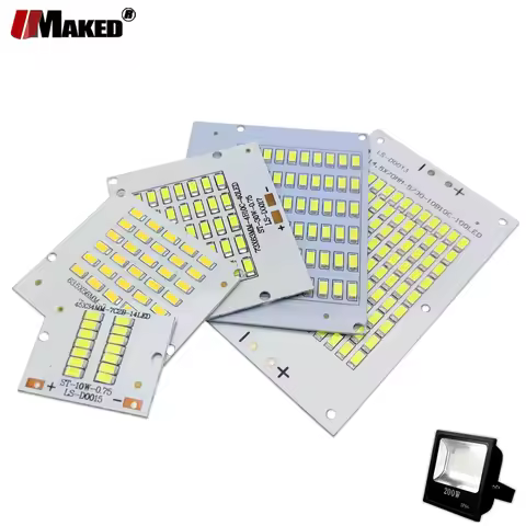 5PC LED PCB Floodlight Plate10W 20W 30W 50W 100W SMD 5730 Aluminum Heatsink Light Source Replace Pan