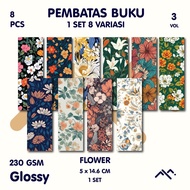 [8PCS] Bookmark Vol. 3 Flower || Aesthetic || Aesthetic Aesthetic || Aesthetic Bookmark.