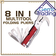 Multitool Folding Pliers Handtool Hammer Outdoor Camping Hatchet Multi-Functional Stainless Steel Su