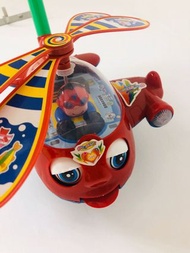 #20137兒童玩具手推學步眨眼飛機響鈴車 $30