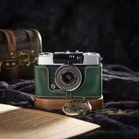 Protective Case Camera Bag Genuine Real Leather Half Camera Case Cover Bag For Olympus PEN EE-3/EE/E