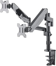 Manhattan Universal Gas Spring Dual Monitor Mount Two Gas-Spring Jointed Arms, Supports Two 17" to 3