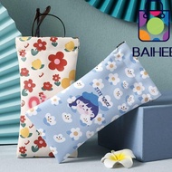 BAIHEE Glasses Box, Storege  Portable Glasses Bag, PU Leather Cartoon Printed Reading Glasses Pouch