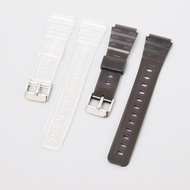 TPU Strap F91W/F84/F105/108/A158/168/AE1200 Transparent Glossy Watch Accessories