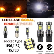 1pc LED Flash 27LED Car LED Signal Brake Reverse Light Bulb Flash T15/W16W T20/7440 1156/P21W/1156 (