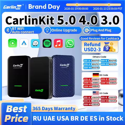 CarlinKit 5.0 4.0 3.0 CarPlay Wireless Dongle Activator Auto-connect For Audi Porshe Benz VW Volvo T