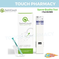 SwimCount Sperm Quality Test - 1 Test Kit/BOX (Acurracy Rate 96%, Sperm Count Test at Home) Approved