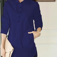 PUTIH KEMEJA Shirt Tops Short Tops NEW Shirt Hem Q0B7 Girl's shirt Baj white neat shirt M3Y0