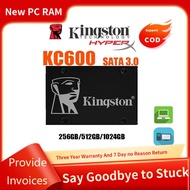 [3 year warranty] Kingston KC600 256G/512GB/1024GB SSD Sata 3 Solid State Drive 2.5 Inch Loptop/Desktop SSD