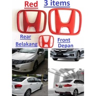 Honda H Red City GM2 GM6 Steering Emblem Logo (Need Remove Ori Logo)