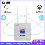 KuWFi CPE903 4G LTE Router 150Mbps Wireless Home CPE Router Unlocked 4G Wifi Modem With RJ45 Port and Sim  Slot EU Plug