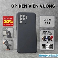 Oppo A94 PKTH Case plain black | Oppo flexible phone case provides comprehensive phone camera protec