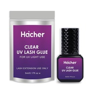UV Lash Glue for Eyelash Extensions, Curing 1-2 Sec Drying Time, Extreme Retention 7-9 Weeks, Lash A